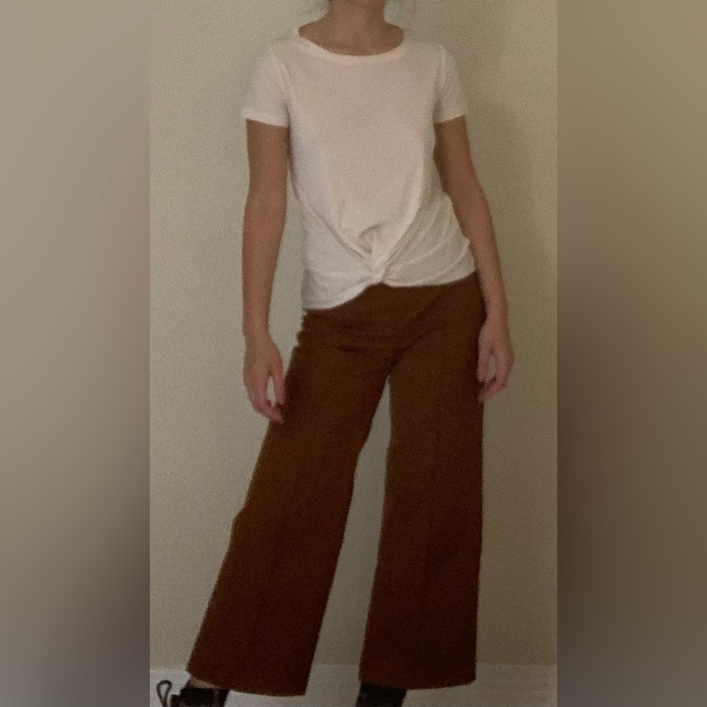 Dynamite Cream Front Knot Ribbed Top - Picture 8 of 8